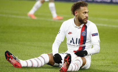 Neymar, en el duelo ante el Galatasaray en la Liga de Campeones.