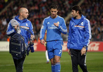 Ronaldo tras retirarse lesionado