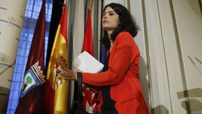 Isabel Serra, candidata por Unidas Podemos-Izquierda Unida-Madrid en Pie a la Presidencia de Madrid.
