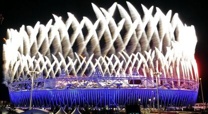 Una imagen de la ceremonia inaugural de los juegos de Londres 2012.