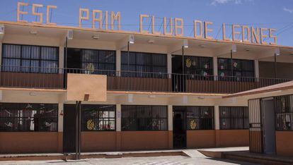 La primaria Club de Leones, lugar donde antes estaba la vecindad donde creció Rodolfo Guzmán.