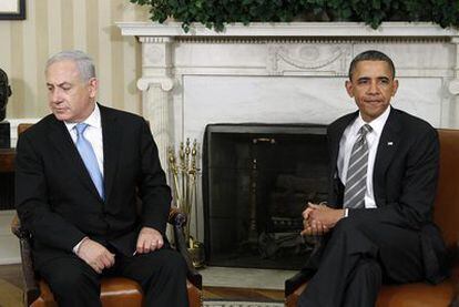Benjamín Netanyahu y Barack Obama, en el Despacho Oval de la Casa Blanca.
