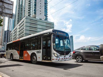 Un autob&uacute;s en Ciudad de Panam&aacute;.