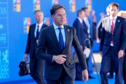 El primer ministro de Países Bajos, Mark Rutte, en la cumbre de la OTAN en Madrid, el pasado 29 de junio.