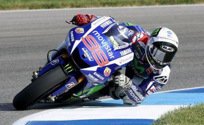 Jorge Lorenzo, en el circuito de Indian&aacute;polis. 