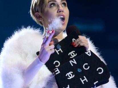 Miley Cyrus, en la gala de los European Music Award.