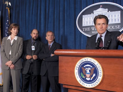 Martin Sheen como el presidente Bartlet en 'El ala oeste de la Casa Blanca'.