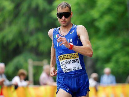 Alex Schwazer durante la 50 km de Roma.