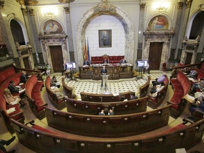 Pleno del Ayuntamiento de Valencia.
