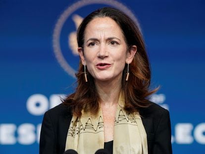 Avril Haines, directora nacional de Inteligencia de EE UU, en noviembre de 2020 en Wilmington (Delaware).