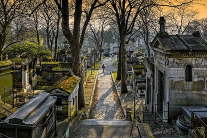 Vista del cementerio Père-Lachaise, en París.