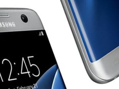Aparece una imagen del Samsung Galaxy S7 edge en color plateado