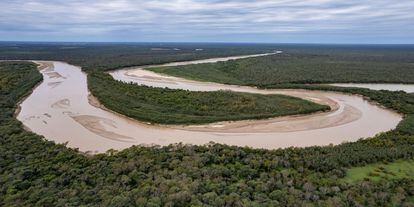 El Río Bermejo en el bioma del Gran Chaco en Argentina.