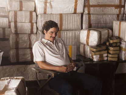 El actor Wagner Moura, en el papel de Pablo Escobar en la serie 'Narcos'.