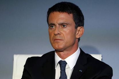 Manuel Valls, este viernes, en la presentación de una campaña contra el yihadismo, en París.