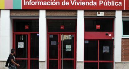 Oficina de información de vivienda pública de Madrid.