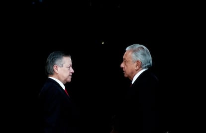 El ministro presidente de la SCJN, Arturo Zaldivar, y el presidente de México, Andrés Manuel López Obrador, en 2021.