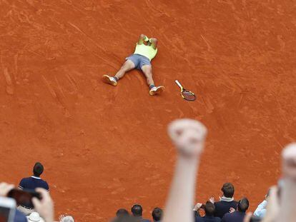 Nadal, nada más ganar su duodécimo Roland Garros.