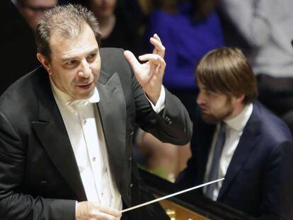El maestro italiano Daniele Gatti, en un concierto con la Orquesta de Concertgebouw.
