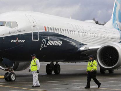 El modelo de pruebas de B737 MAX en Seattle