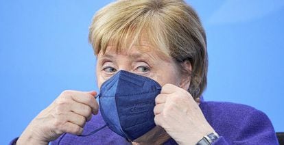 La canciller alemana, Angela Merkel, en Berlín. 