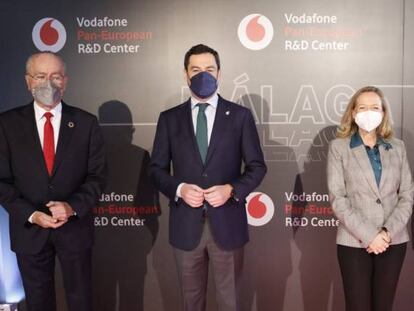 Inauguración del nuevo centro de Vodafone en Málaga.