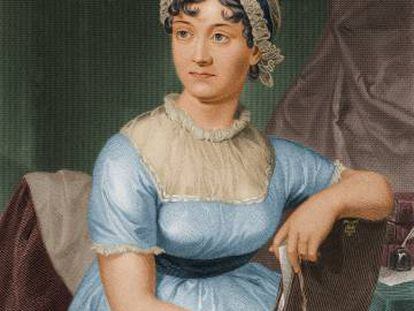 Retrato de Jane Austen.