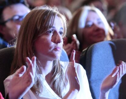 Tania S&aacute;nchez en un acto en Madrid.