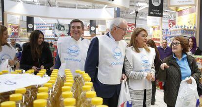 Inauguración de la campaña de recogida de alimentos en Madrid.