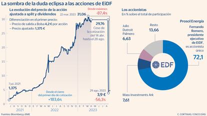 Los pequeños accionistas, los grandes perjudicados del hundimiento en Bolsa de EiDF