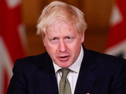 El primer ministro británico, Boris Johnson, el 16 de octubre de 2020.