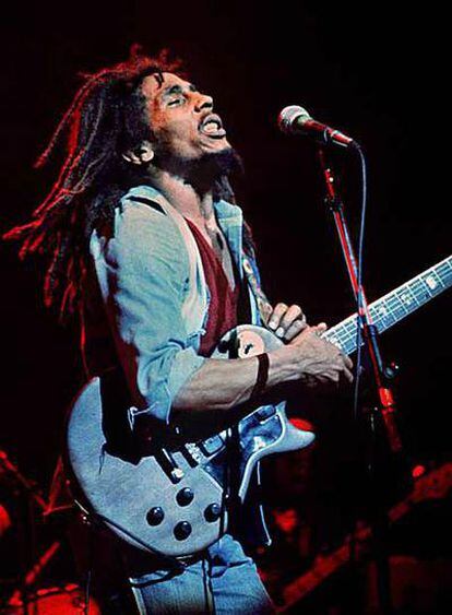 Bob Marley, en la imagen de portada de <i>Exodus.</i>