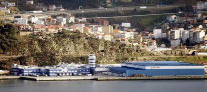 Factoría del grupo Pescanova en la Ría de Vigo
