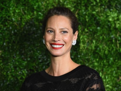 La modelo y activista Christy Turlington en el MoMA Film Benefit (Nueva York, 2016)