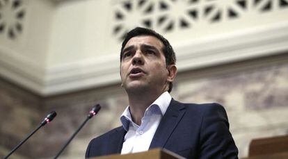 El primer ministro griego, Alexis Tsipras, el martes en Atenas.