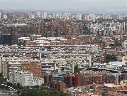 Vista aérea de Madrid desde Torrespaña.