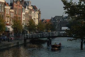 Canales en Leiden (Holanda).