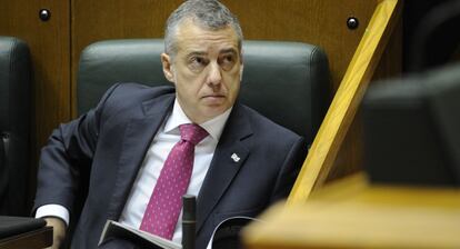 El lehendakari, Íñigo Urkullu, en el Parlamento Vasco.