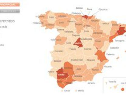 Si el 20-N se repitieran los resultados de las últimas elecciones municipales, el PSOE perdería 53 escaños en 22 ciudades.