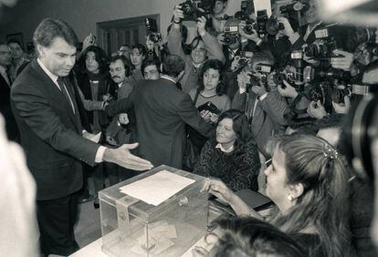 Felipe González, durante el referendum de la OTAN.