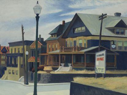 &#039;East Wind Over Weehawken&#039; (1934), de Edward Hopper.