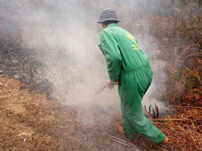 La policía investiga a cuatro personas como los presuntos incendiarios en Cantabria