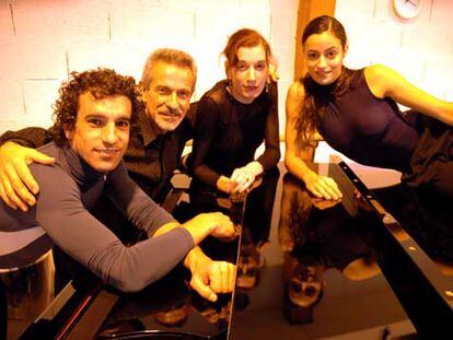 Víctor Jiménez, Víctor Ullate, Elisabet Ros y Ruth Miró, de izquierda a derecha.