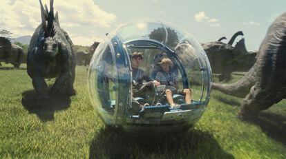 Escena de 'Jurassic World', largometraje de la productora Legendary Entertainment.