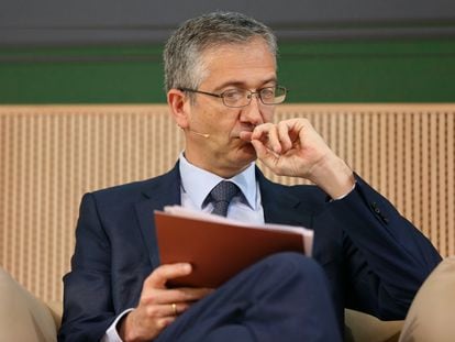 El gobernador del Banco de España, Pablo Hernández de Cos, el 10 de mayo.