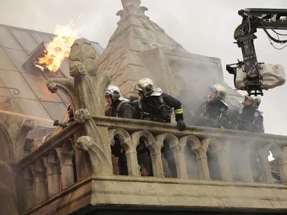 Rodaje de 'Arde Notre Dame'