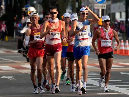 El italiano Stano, campeón de los 20 kilómetros marcha. Álvaro Martín quedó cuarto.