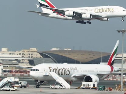 Aviones de Emirates.  