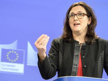 La comisaria europea de Comercio, Cecilia Malmström 