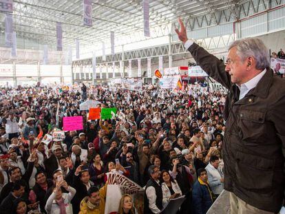 López Obrador, el sábado, en un evento con maestros de Zacatecas.